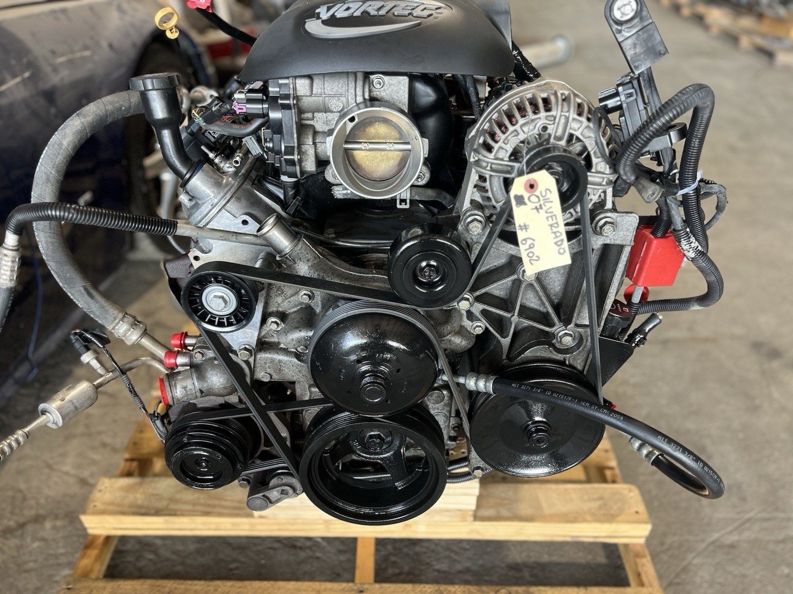 2007 Silverado Classic 5.3L L59 Engine - Complete Gen III iron-block Vortec Flex-Fuel V8 engine and 4L60 automatic transmission standalone pullout conversion kit