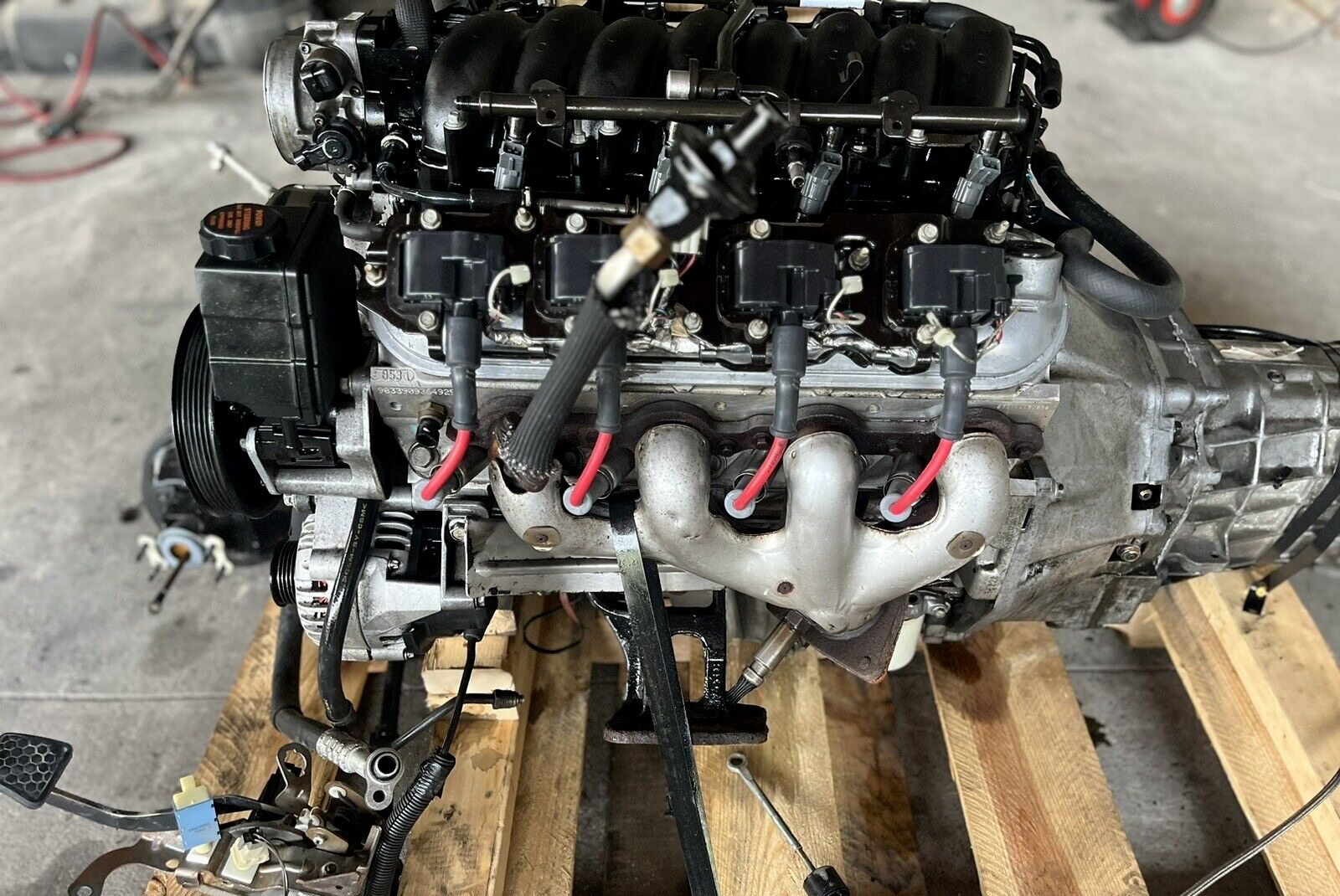 1999 Pontiac Trans Am – 5.7L LS1 Engine & T-56 6-Speed Manual Transmission Pullout - Image 7