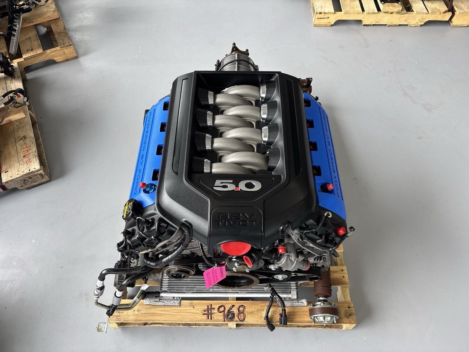 2014 Mustang 5.0L Coyote Engine - Complete Gen 1 aluminum DOHC V8 engine and 6R80 automatic transmission standalone pullout conversion kit