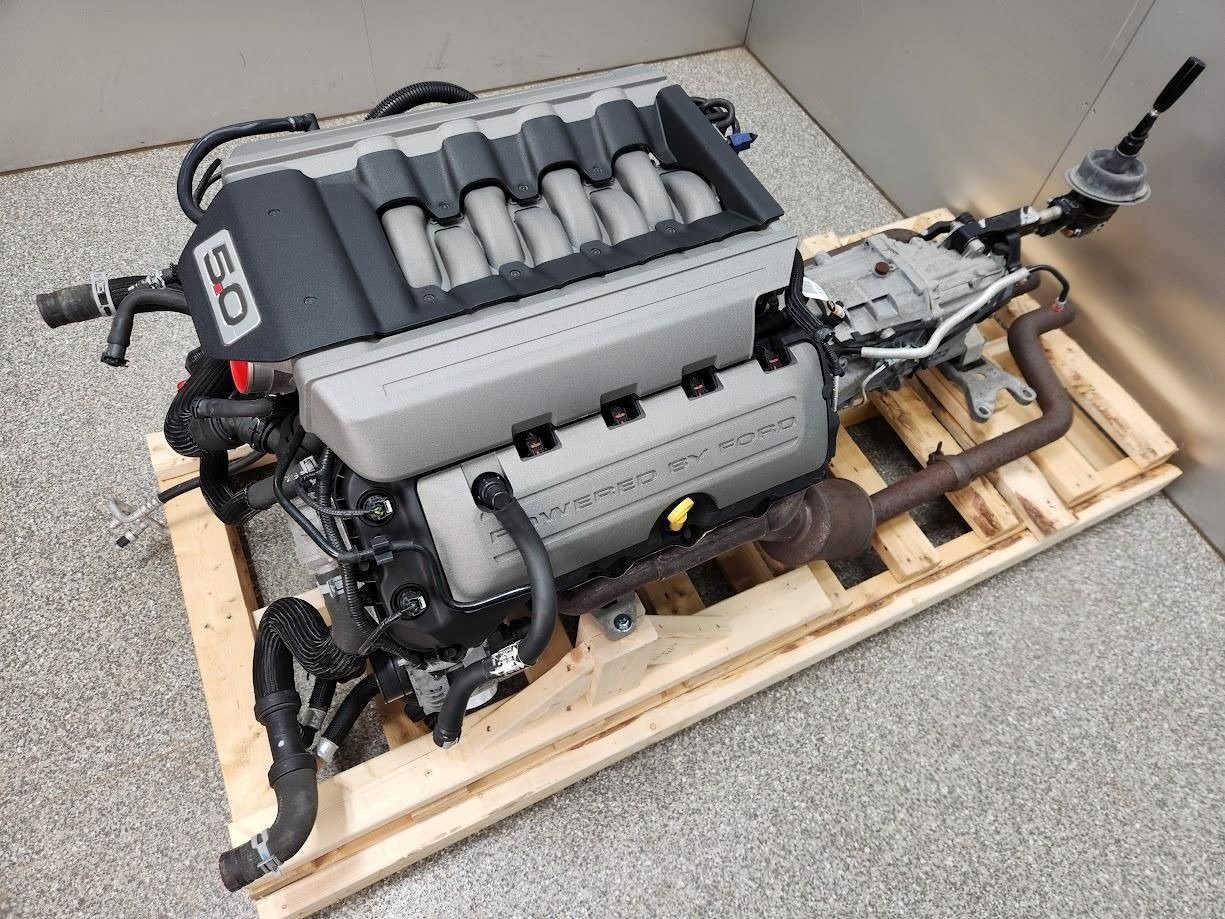 2015 Mustang 5.0L Gen 2 Engine - Complete Gen 2 aluminum DOHC V8 engine and MT82 6-speed manual transmission standalone pullout conversion kit